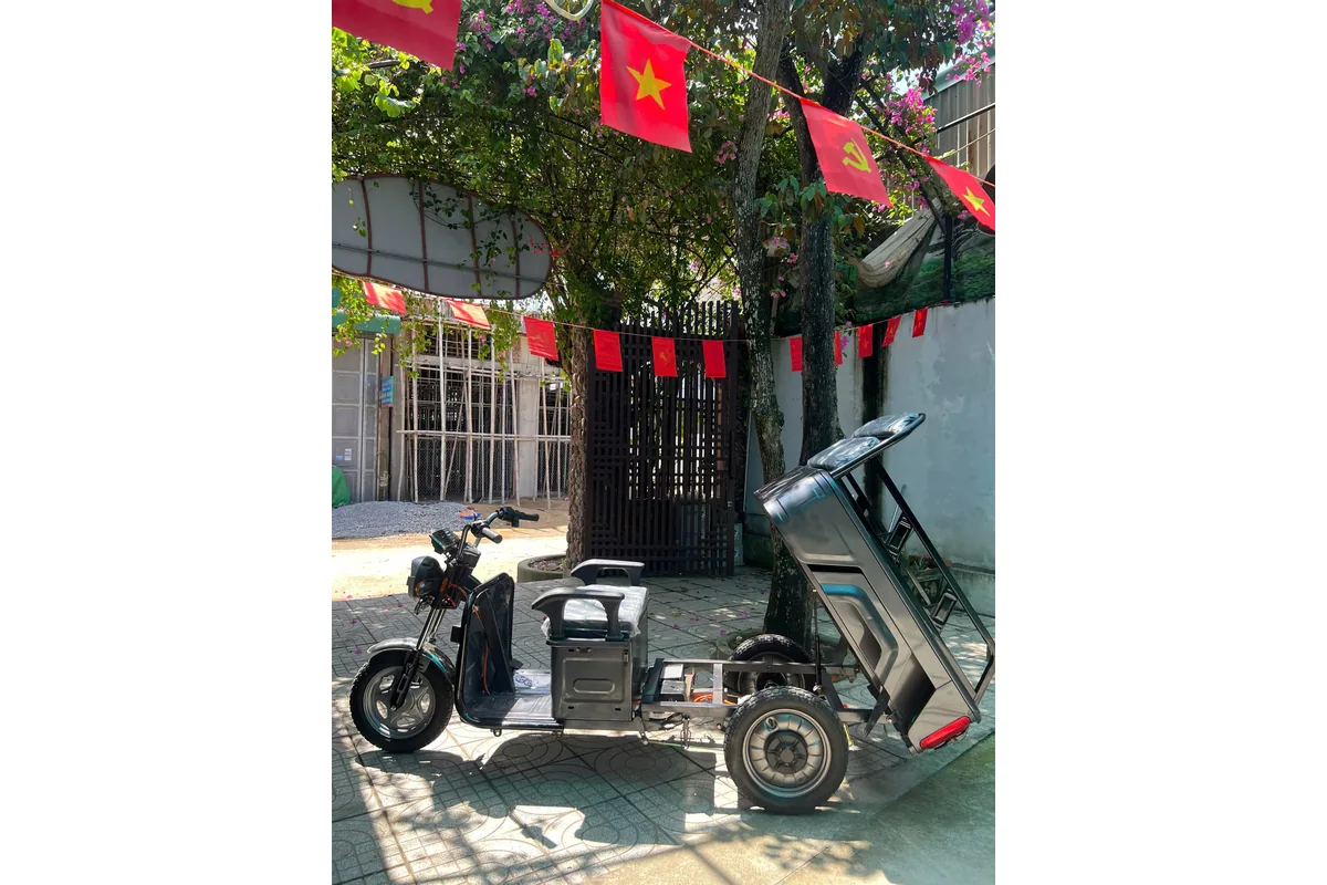Xe ba bánh điện mini 1.1m