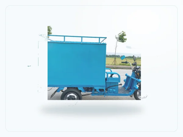 Xe điện thùng kín inox 201 MINGMA - ảnh chính nền sạch