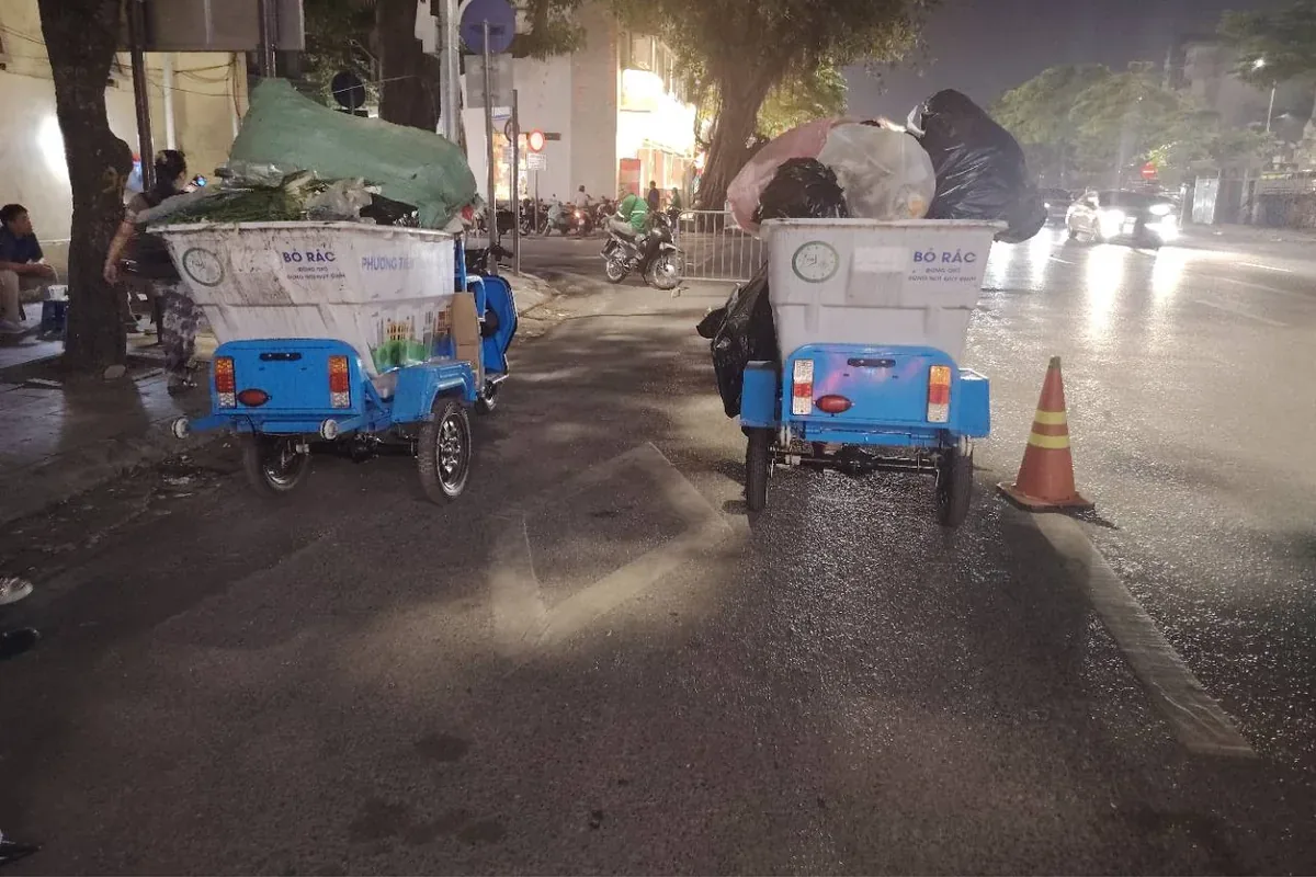 Xe điện thu gom rác thải MINGMA - ảnh mới 1