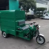Xe điện chở thùng rác 660L MINGMA với khoang che kín, góc nhìn phía trước. Ảnh thực tế do MINGMA cung cấp.